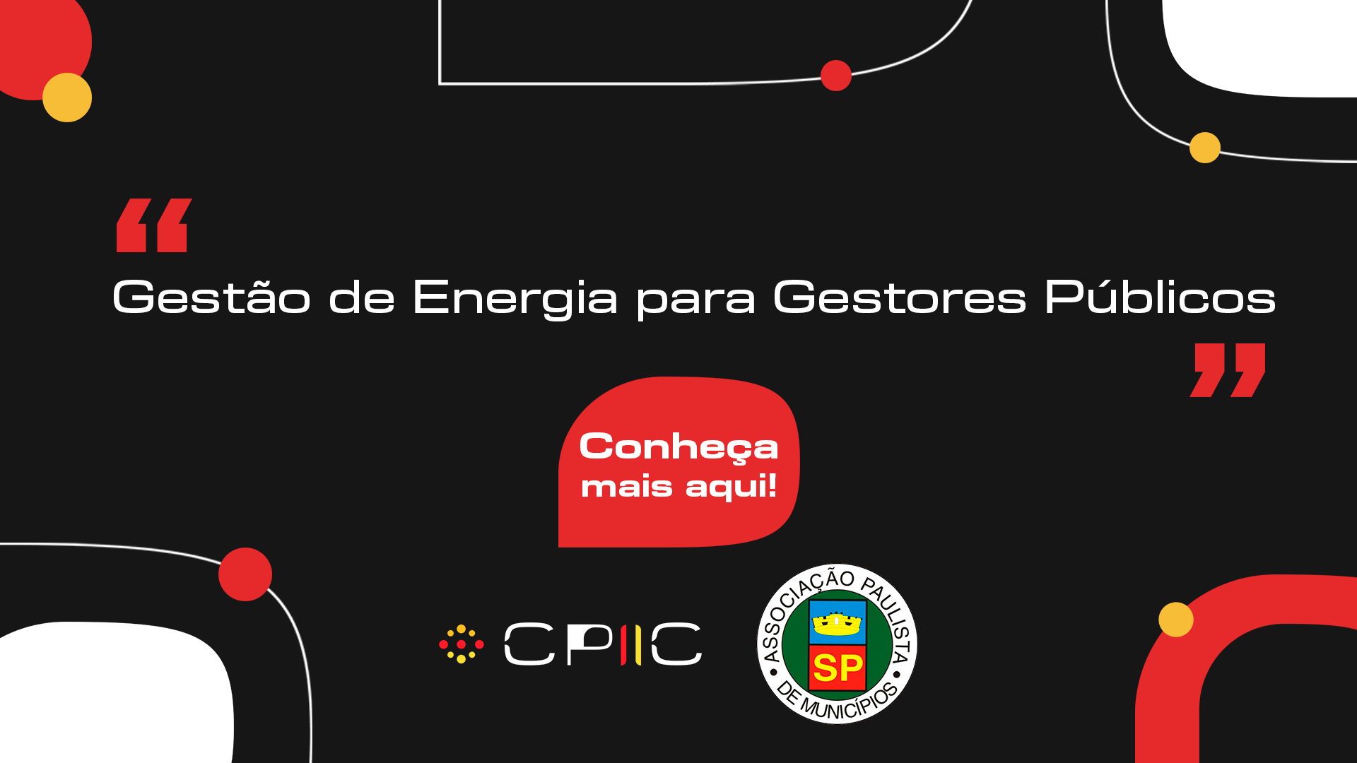 Capa do Curso Gestão de Energia para Gestores Públicos